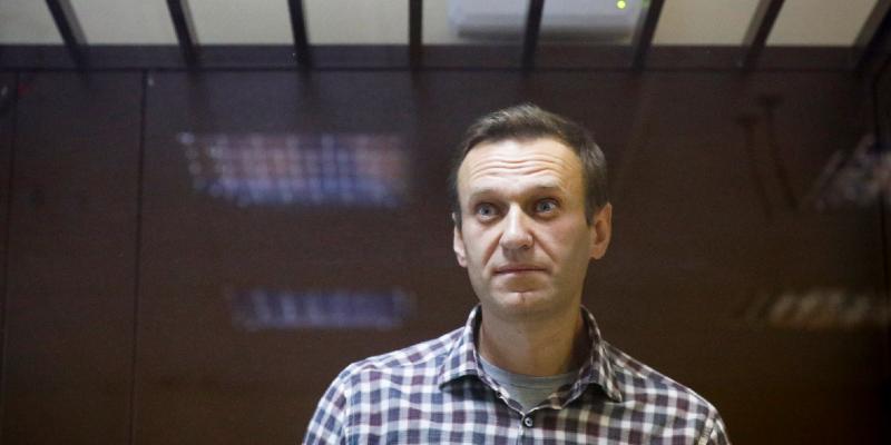 Alexei Navalny in un tribunale di Mosca, lo scorso 20 febbraio. (AP Photo/ Alexander Zemlianichenko, File)