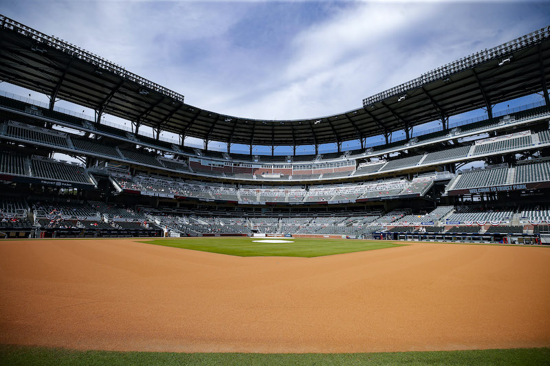Lo stadio in cui si sarebbe dovuta tenere la partita (Todd Kirkland/Getty Images)