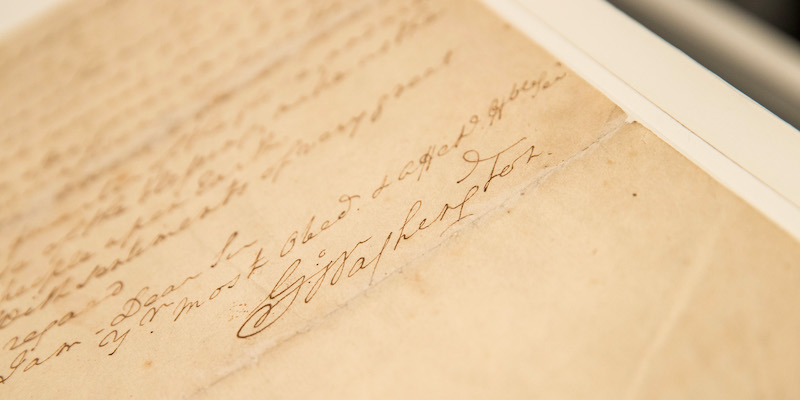 La firma di George Washington (Andrew Burton/Getty Images)