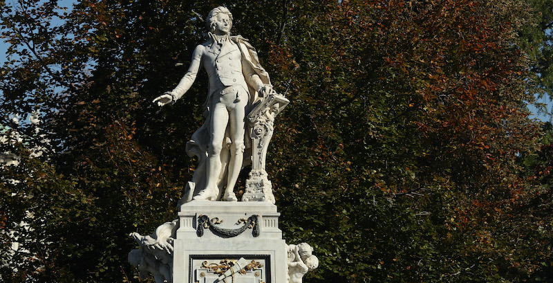 Una statua di Mozart a Vienna. (Sean Gallup/Getty Images)