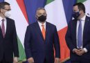 L'incontro tra Salvini, Orbán e Morawiecki