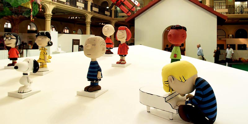 Una mostra sui Peanuts a Bologna nel 2000 (GIORGIO BENVENUTI/ANSA)