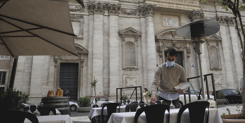 Roma, 26 aprile
(AP Photo/Gregorio Borgia)