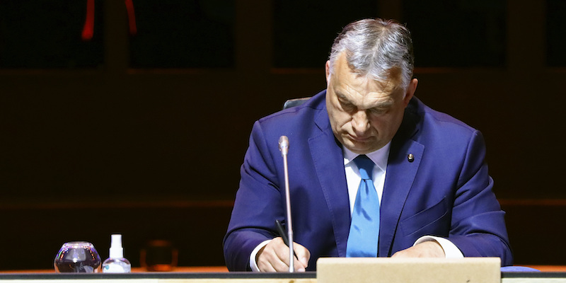 Il primo ministro ungherese Viktor Orbán (Violeta Santos Moura, Pool via AP)