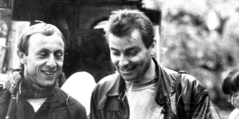 Luigi Bergamin, a sinistra, insieme a Cesare Battisti (Red/Ansa) 