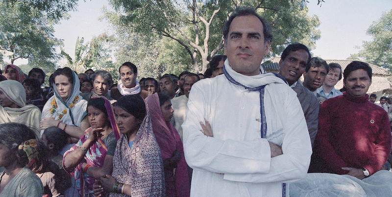 Rajiv Gandhi, nel 1985 (AP Photo/Suresh Karadia)