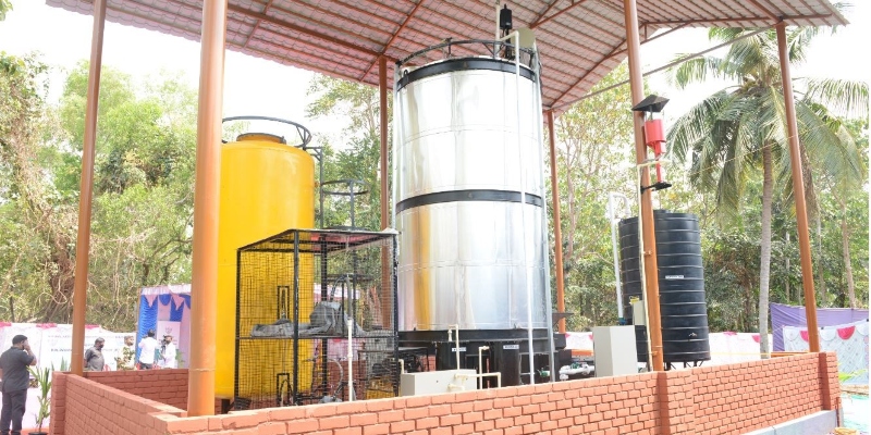 Impianto pilota di biogas presso il National Institute of Technology Karnataka, Mangalore, India (Maire Tecnimont)