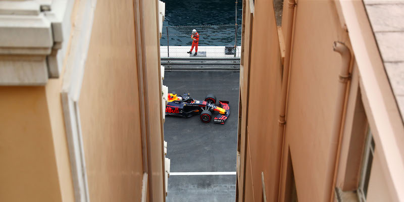 Max Verstappen nelle prove libere del Gran Premio di Monaco (Dan Istitene/Getty Images)