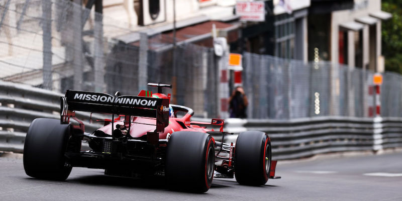 Leclerc sul circuito di Monaco (Lars Baron/Getty Images)