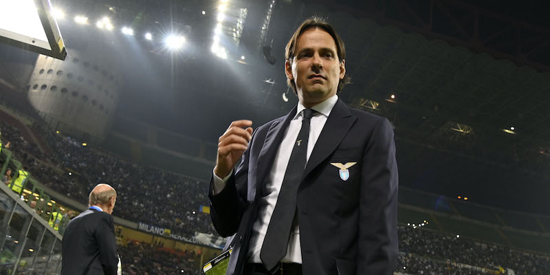 Simone Inzaghi in un Inter-Lazio (Marco Rosi/Fotonotizia)