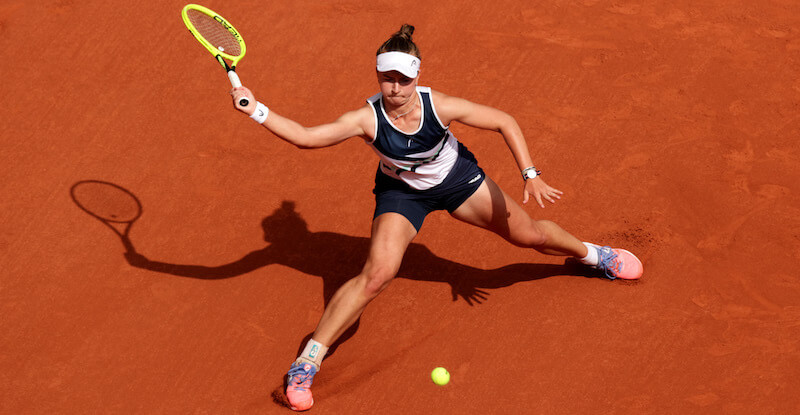 Barbora Krejcikova durante la finale (Adam Pretty/Getty Images)