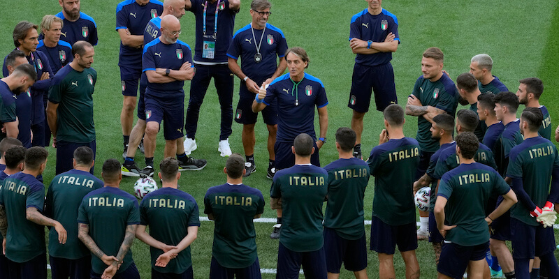 L'Italia in allenamento allo Stadio Olimpico di Roma (Claudio Villa/Getty Images)