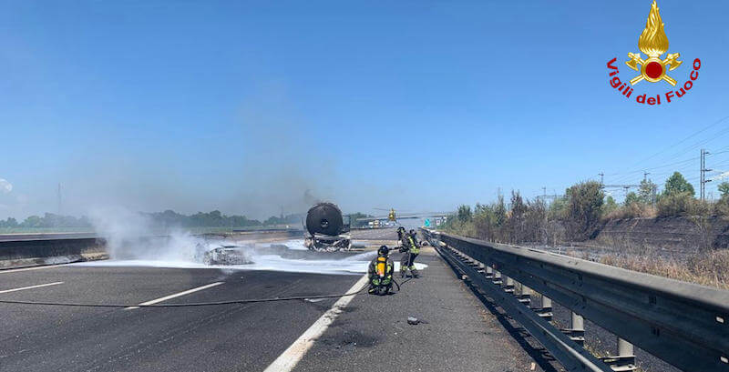 Il luogo in cui era avvenuto l'incidente del 22 giugno (ANSA/Vigili del fuoco)