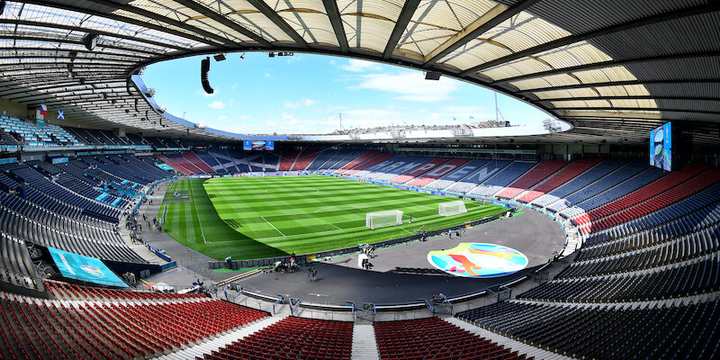 L'Hampden Park di Glasgow, dove oggi si gioca Scozia-Repubblica Ceca (Andy Buchanan - Pool/Getty Images)