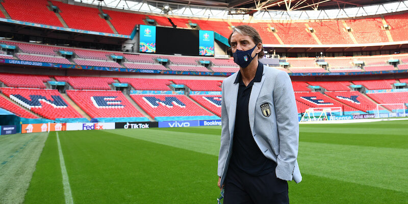 Roberto Mancini a Wembley (Claudio Villa/Getty Images)