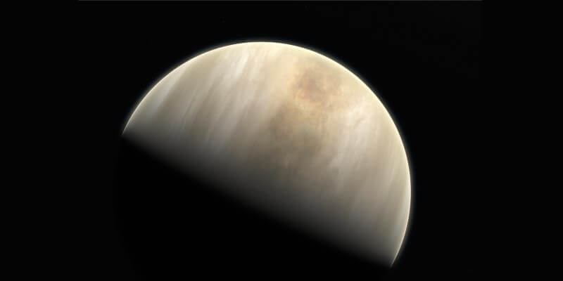 Venere in un'elaborazione grafica (ESO/M. Kornmesser & NASA/JPL/Caltech