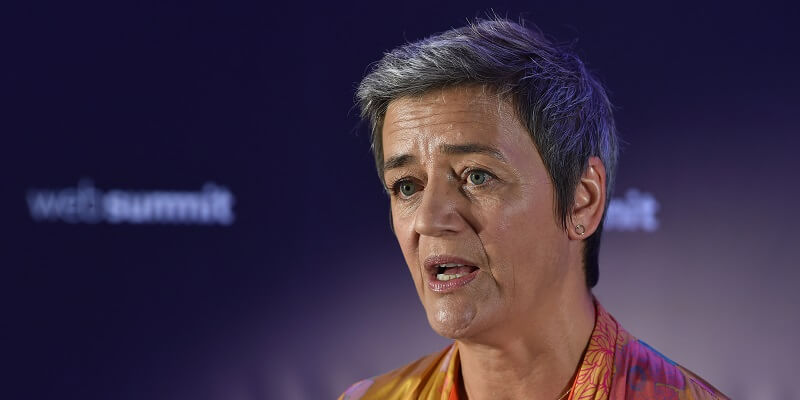 Margrethe Vestager, Commissaria europea per la concorrenza (Diarmuid Greene /Web Summit via Getty Images)