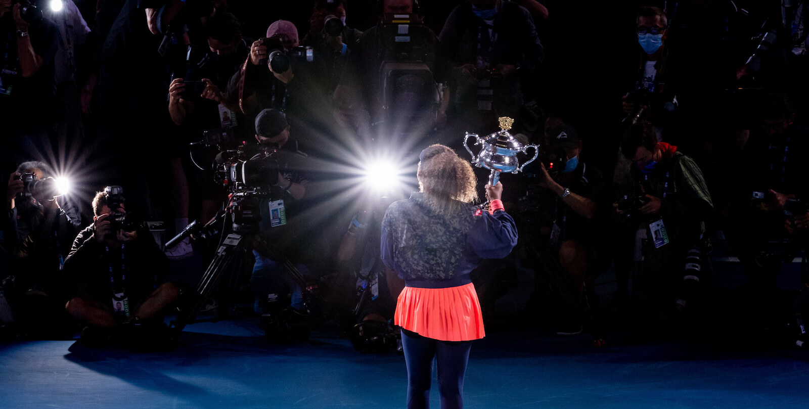 Naomi Osaka a Melbourne durante gli Australian Open, il 20 febbraio 2021 (Mackenzie Sweetnam/Getty Images)