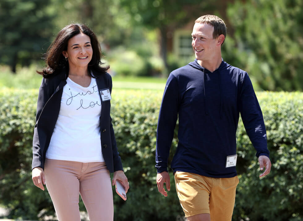 Sheryl Sandberg e Mark Zuckerberg
