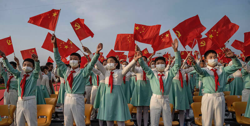 I festeggiamenti del centenario del Partito comunista cinese, Pechino, 1 luglio 2021
(Kevin Frayer/Getty Images)