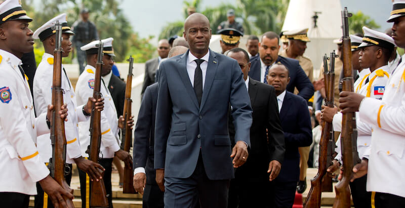 Il presidente di Haiti, Jovenel Moise (AP Photo/Dieu Nalio Chery)