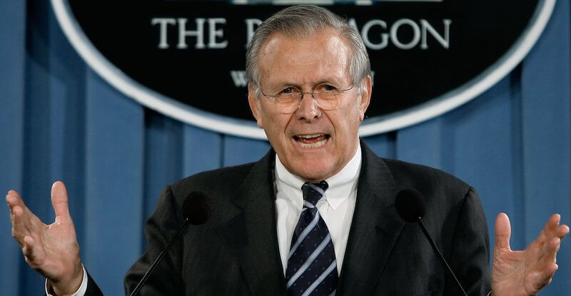 Donald Rumsfeld nel 2006 (Mark Wilson/Getty Images)