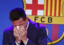 La conferenza stampa con cui Messi ha salutato il Barcellona