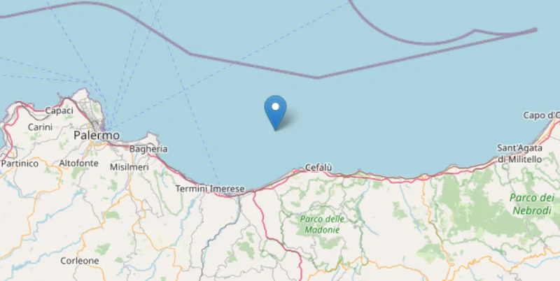 In Sicilia c’è stato un terremoto di magnitudo 4.3
