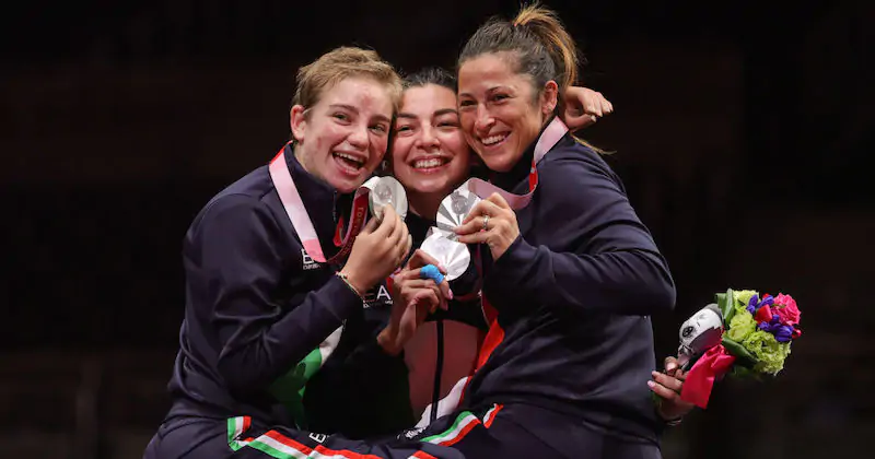 L'Italia ha vinto l'argento nel fioretto femminile a squadre