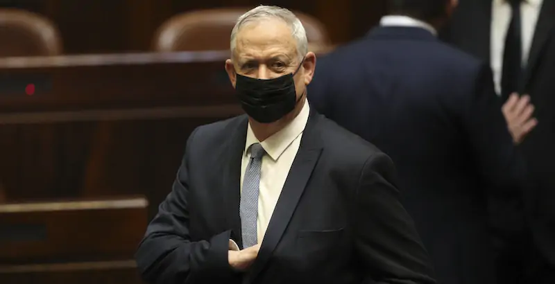 Il ministro della Difesa israeliano Benny Gantz (AP Photo/Ariel Schalit, File)