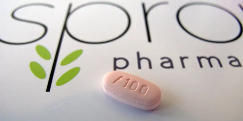 Una pillola di flibanserina, prodotta da Sprout Pharmaceuticals. (AP Photo/Allen G. Breed)