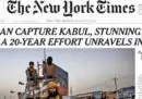 La caduta di Kabul nei giornali internazionali