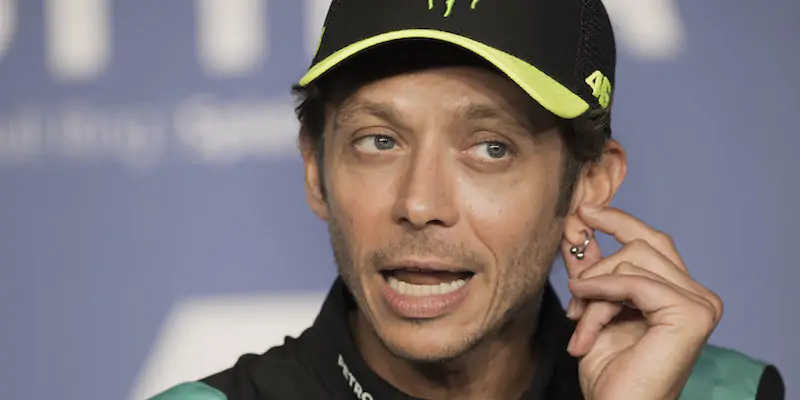 Valentino Rossi in conferenza stampa (Mirco Lazzari gp/Getty Images)