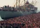 Lo sbarco di 20mila albanesi a Bari, 30 anni fa