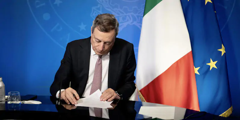 Il presidente del Consiglio Mario Draghi (ANSA/FILIPPO ATTILI - Uff stampa Palazzo Chigi)