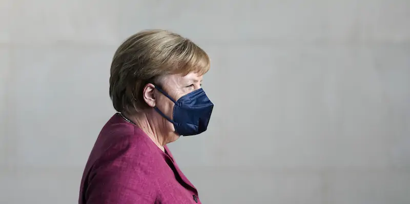 La cancelliera tedesca Angela Merkel, agosto 2021 (Photo/Markus Schreiber, Pool)