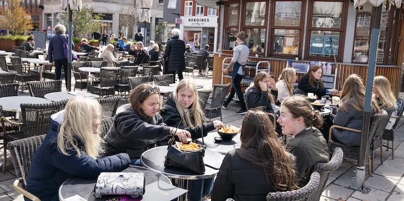 Un ristorante di Roskilde, in Danimarca (Claus Bech/Ritzau Scanpix via AP, File)