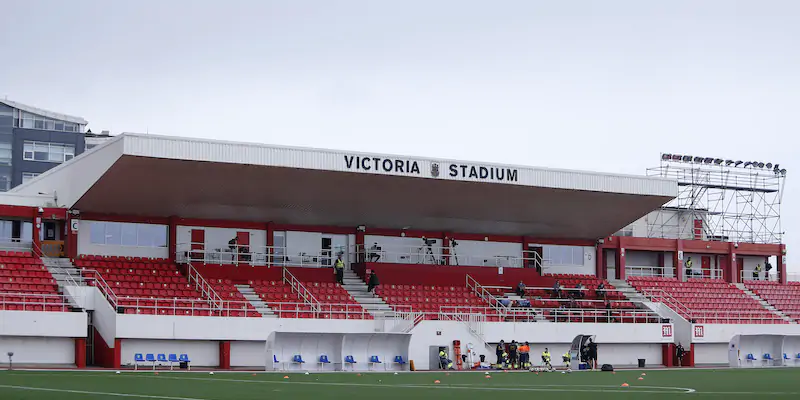 Il Victoria Stadium di Gibilterra, dove gioca il Lincoln Red Imps (Fran Santiago/Getty Images)