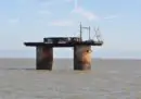 La micronazione su una piattaforma di cemento e metallo, nel mare del Nord