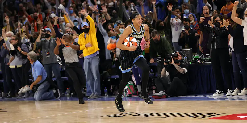 Candace Parker nelle finali del campionato WNBA (Stacy Revere/Getty Images)