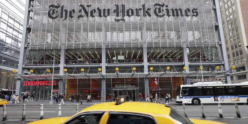 La sede del New York Times (AP Photo/Mark Lennihan, File, La Presse)