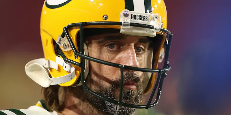 Aaron Rodgers con i Green Bay Packers (Christian Petersen/Getty Images)