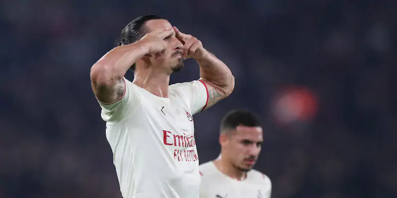 Zlatan Ibrahimovic dopo l'1-0 alla Roma (Paolo Bruno/Getty Images)