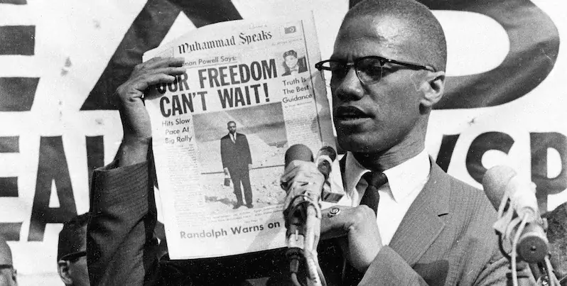 Malcolm X a New York, 6 agosto 1963 (AP Photo)