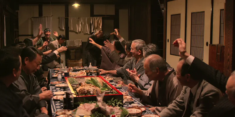 Una scena del film "Hanagatami" di
Nobuhiko Ôbayashi