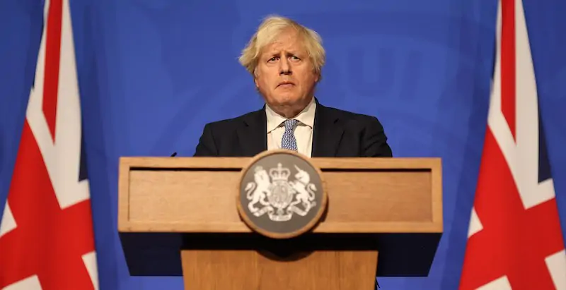 Il primo ministro britannico Boris Johnson (Adrian Dennis-WPA Pool/Getty Images)