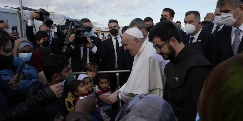 La visita del Papa a Lesbo, in Grecia