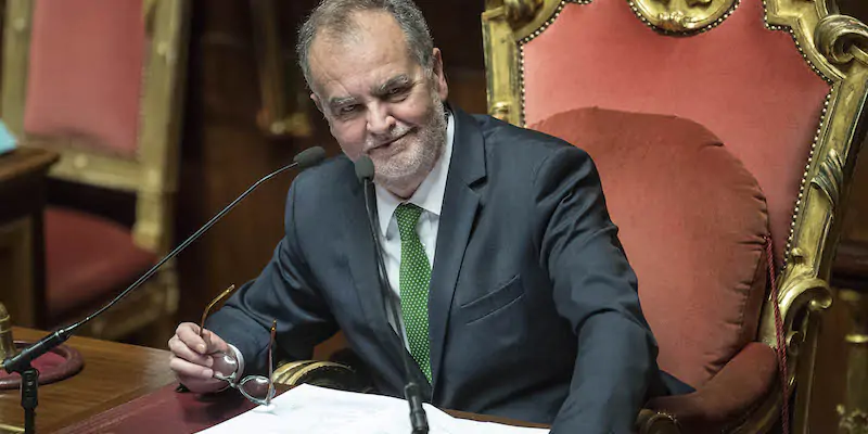 Il senatore leghista Roberto Calderoli, considerato grande esperto di sistemi elettorali (Roberto Monaldo / LaPresse)