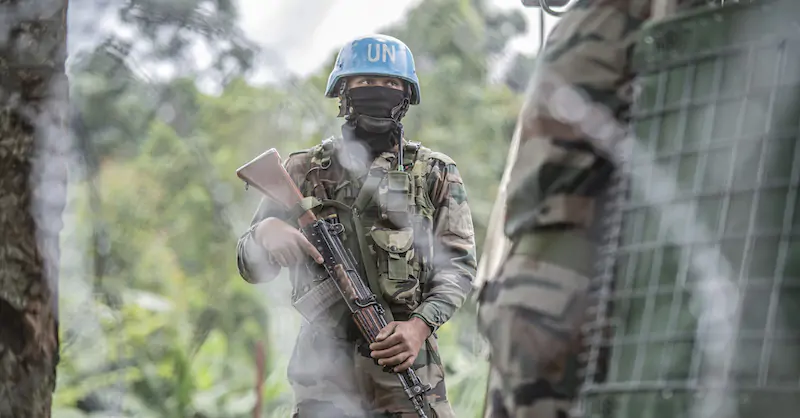 Truppe ONU in Congo (AP Photo/Moses Sawasawa)