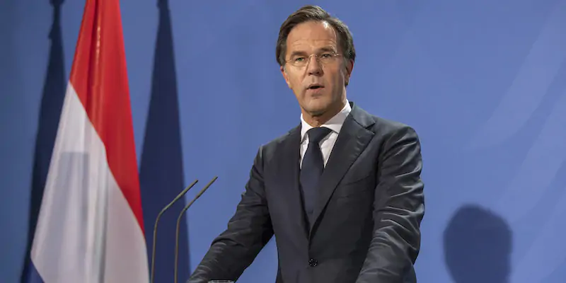 Il primo ministro dei Paesi Bassi, Mark Rutte (Andreas Gora/ddp via AP)